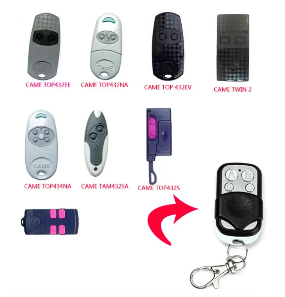 

High quality duplicator 433.92mhz CAME Garage gate remote control with battery