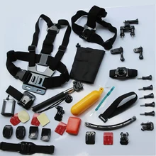 BYNCG for Gopro Hero 5 Accessories Set Helmet Harness Chest Belt Head Mount Strap for Go pro Hero 3 4 Sj4000 Xiaomi YI Sjcam