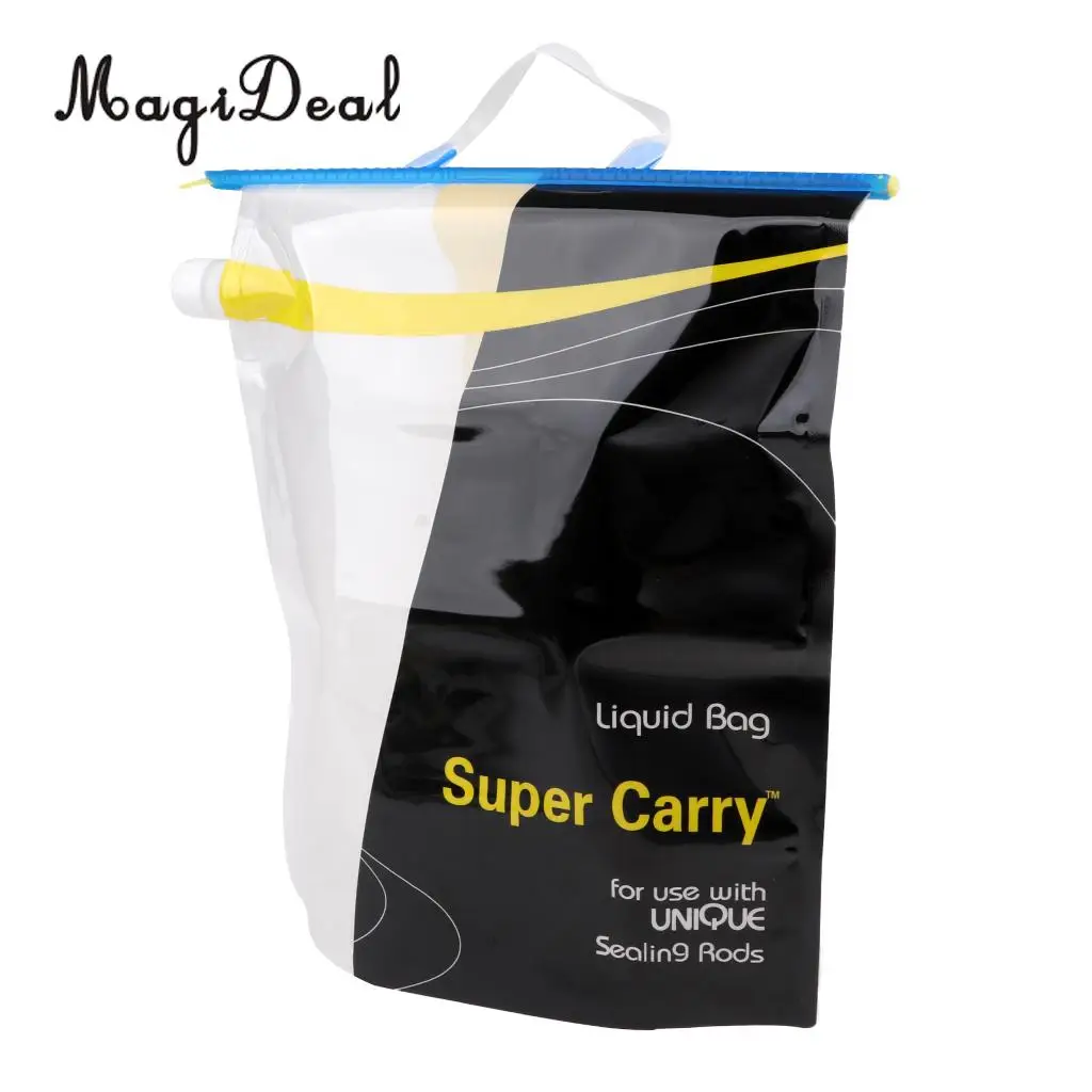 6L Portable PE Water Bag Folding Water Storage Lifting Bag Camping Hiking