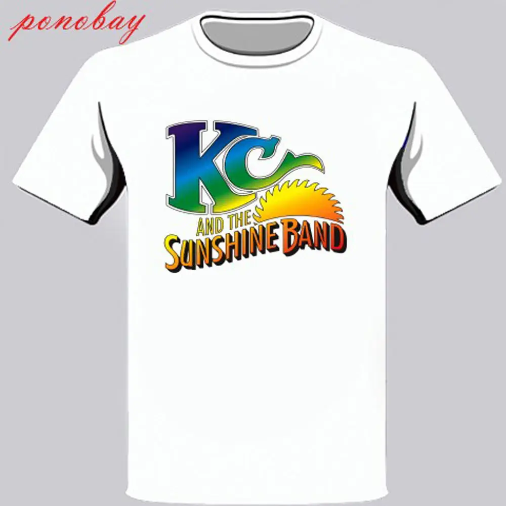 KC and The Sunshine Band Music Logo Men's White T Shirt Size S M L XL