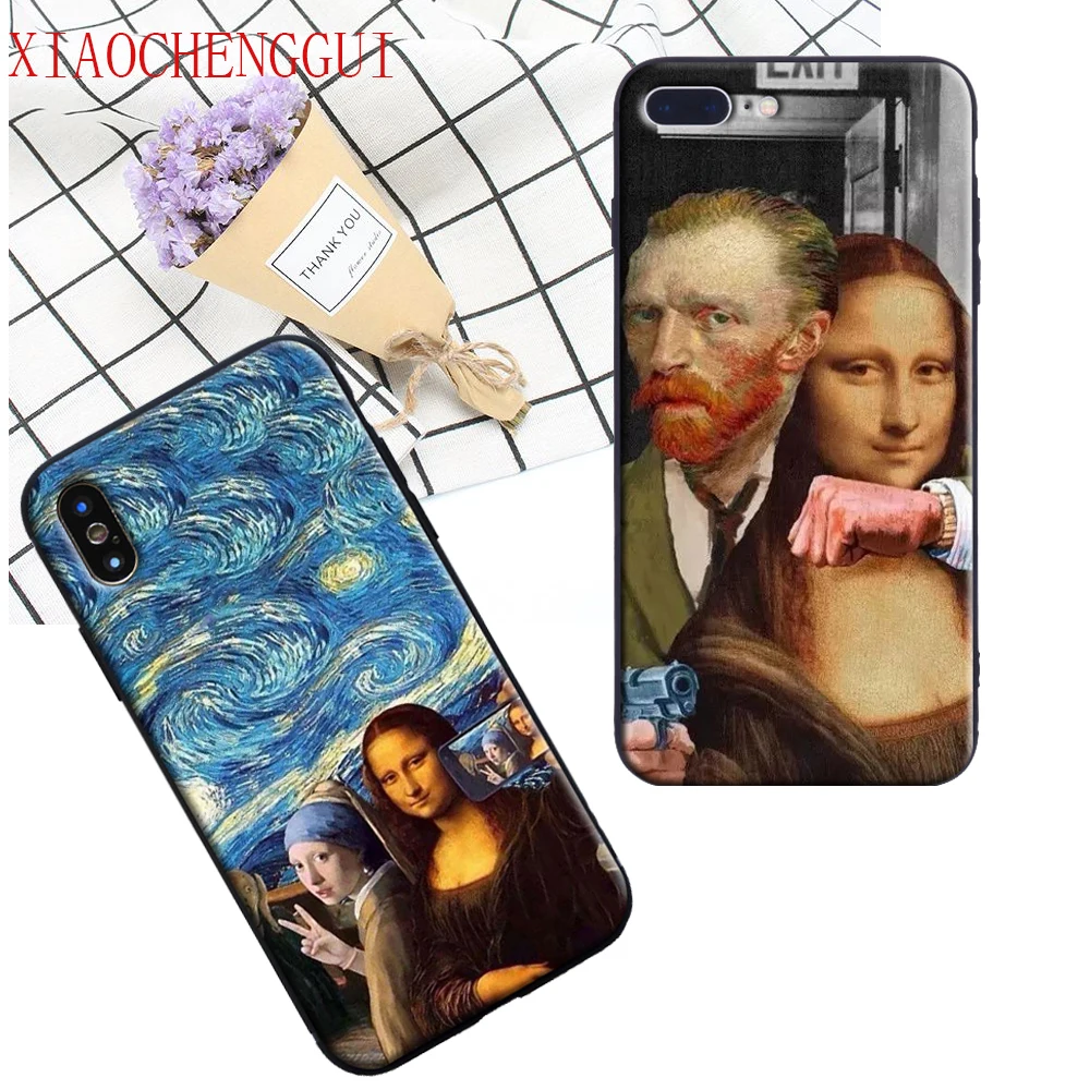 

Van Gogh Pattern Painting Abstract Drawing Phone Case Cover Shell For Apple iPhone X 8Plus 8 7Plus 7 6sPlus 6s 6Plus 6 5 5S SE