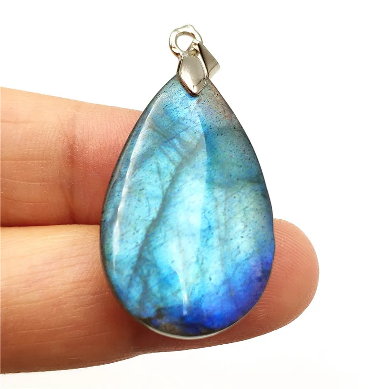 Natural Labradorite Necklace Pendant (6)
