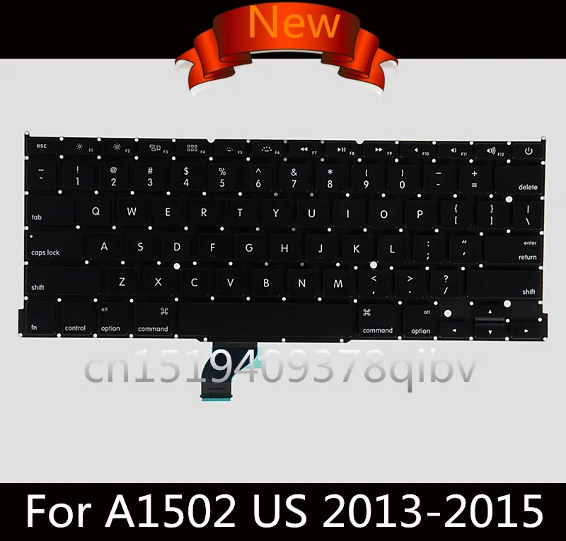

Brand New Replacement keyboard For 13.3 " Macbook Pro Retina A1502 US QWERTY Standard Keyboard No Backlight 2013 2014 2015 Year