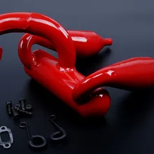 RC двойная выхлопная труба красный для Losi 5ive T