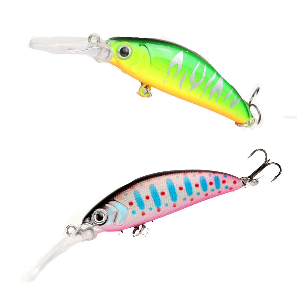 

1PCS 5.3g 7cm Minnow Fishing Lures Wobbler Crankbait Artificial Hard Baits For Bass Fishing Tackle With Hooks 3D Printing Pesca
