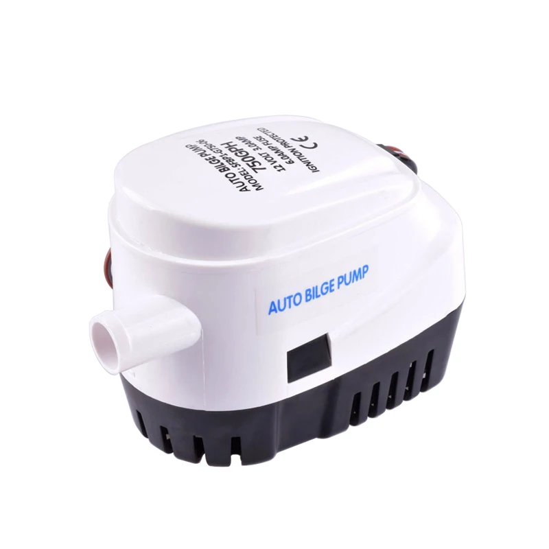 750 GPH Automatic Bilge Pump 12V/24V DC Marine Boat Submersible Pump Drain Pump Boat Accessories Marine