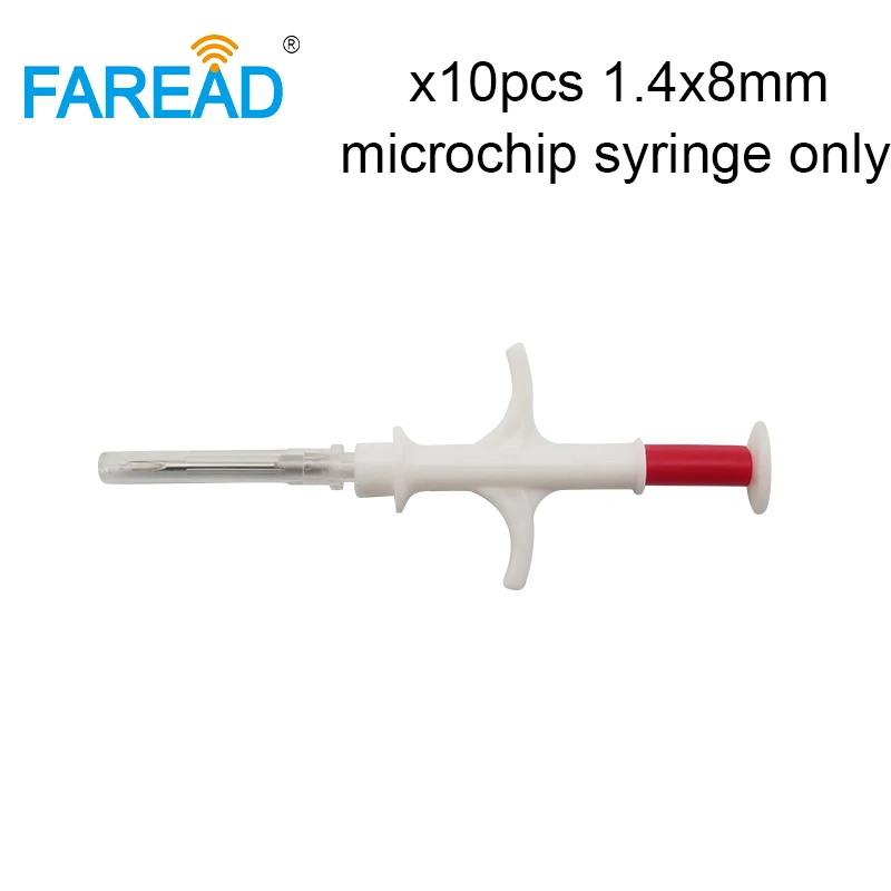 FDX-B, FDX-A veterinaria ПЭТ микрочип сканер кошки и собаки чип стекло тег rfid идентификация - Цвет: x10 syringe only