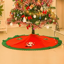 Рождественская елка юбка снеговик украшения Санта Клаус елка юбка 90 см рождественские принадлежности