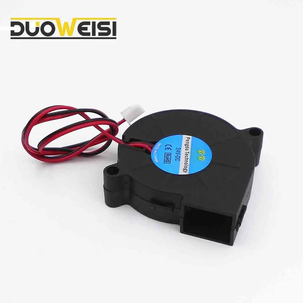 DuoWeiSi 3D طابعة أجزاء 5 سنتيمتر التوربينات مروحة DC 5 فولت/12 فولت/24 فولت التبريد مروحة جدا هادئة التوربينات الصغيرة DC منفاخ 5015 مروحة 50*15 متر