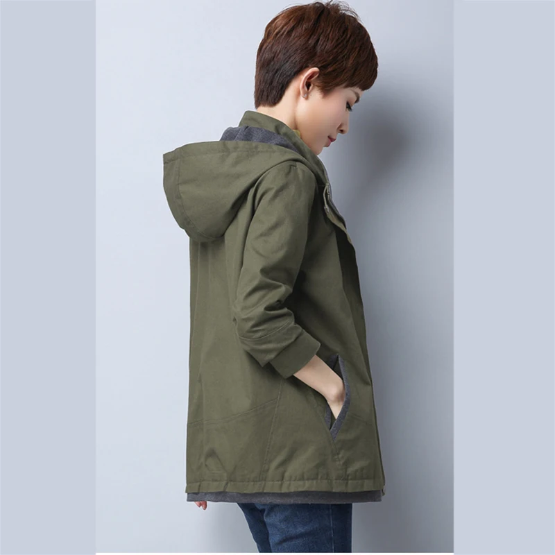 Femelle 2018 Tranchée Taille M Paragraphe Outwear Femmes Nouvelles Yl258 Mode Capuchon Sky Plus Automne 6xl La wine Red De Manteau Printemps Court À Blue Lâche orange xYqAtCnqPw