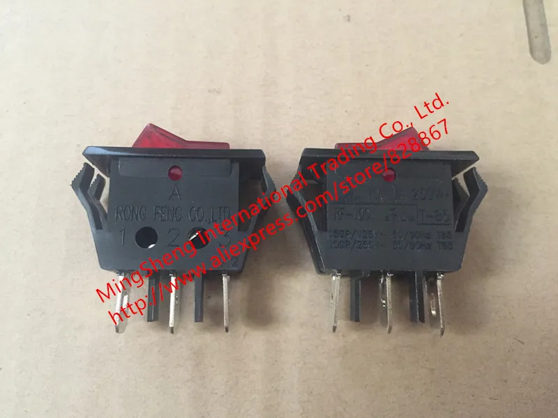 Original new 100 import switch original authentic ship RF 1001 tripod rocker switch with lamp