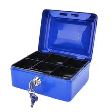 8 Inches Stainless Steel Piggy Bank Safety Deposit Double Layer Box For Money Coin Cash Tray With Key Lock Cash Drawer Carry Box 8 Inches Stainless Steel Piggy Bank Safety Deposit Double Layer Box For Money Coin Cash Tray With Key Lock Cash Drawer Carry Box