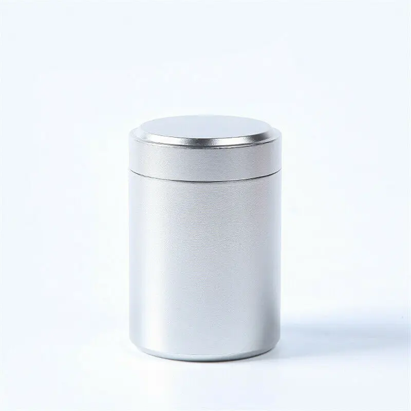 Faroot герметичный контейнер, устойчивый к запаху, алюминиевый контейнер для чая с травами, герметичная банка, довольно горячая распродажа - Цвет: Silver