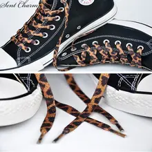 Новое поступление, 1 пара шнурков с леопардовым принтом для активного отдыха