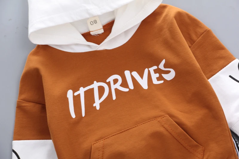 2019 весенняя одежда для малышей хлопчатобумажная одежда для младенцев для маленьких девочек мальчиков Спортивная футболка с капюшоном