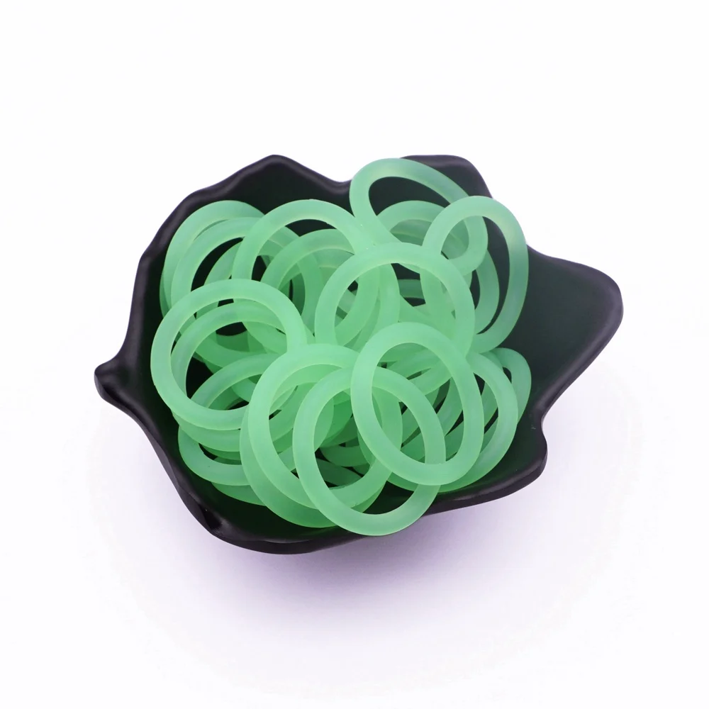10 шт. Прозрачная Силиконовая пустышка для младенцев, кольцо-пустышка, адаптер для мам, уплотнительное кольцо, не содержит бисфенол, пищевой продукт для Nuk, внутренний размер 21,5 мм - Цвет: green