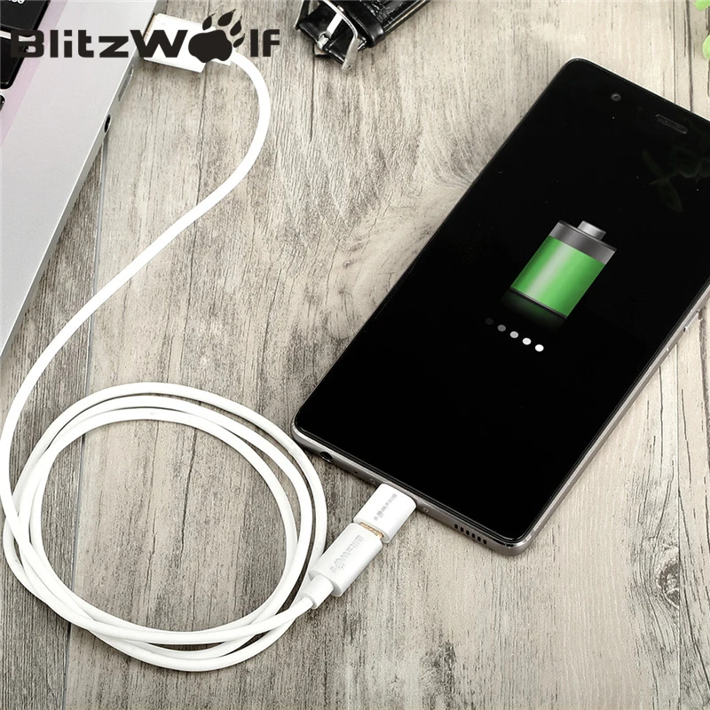 BlitzWolf 2 шт. Micro USB для usb type-C адаптер мужчин и женщин преобразования кабельный разъем для Xiaomi type-C мобильных телефонов адаптер