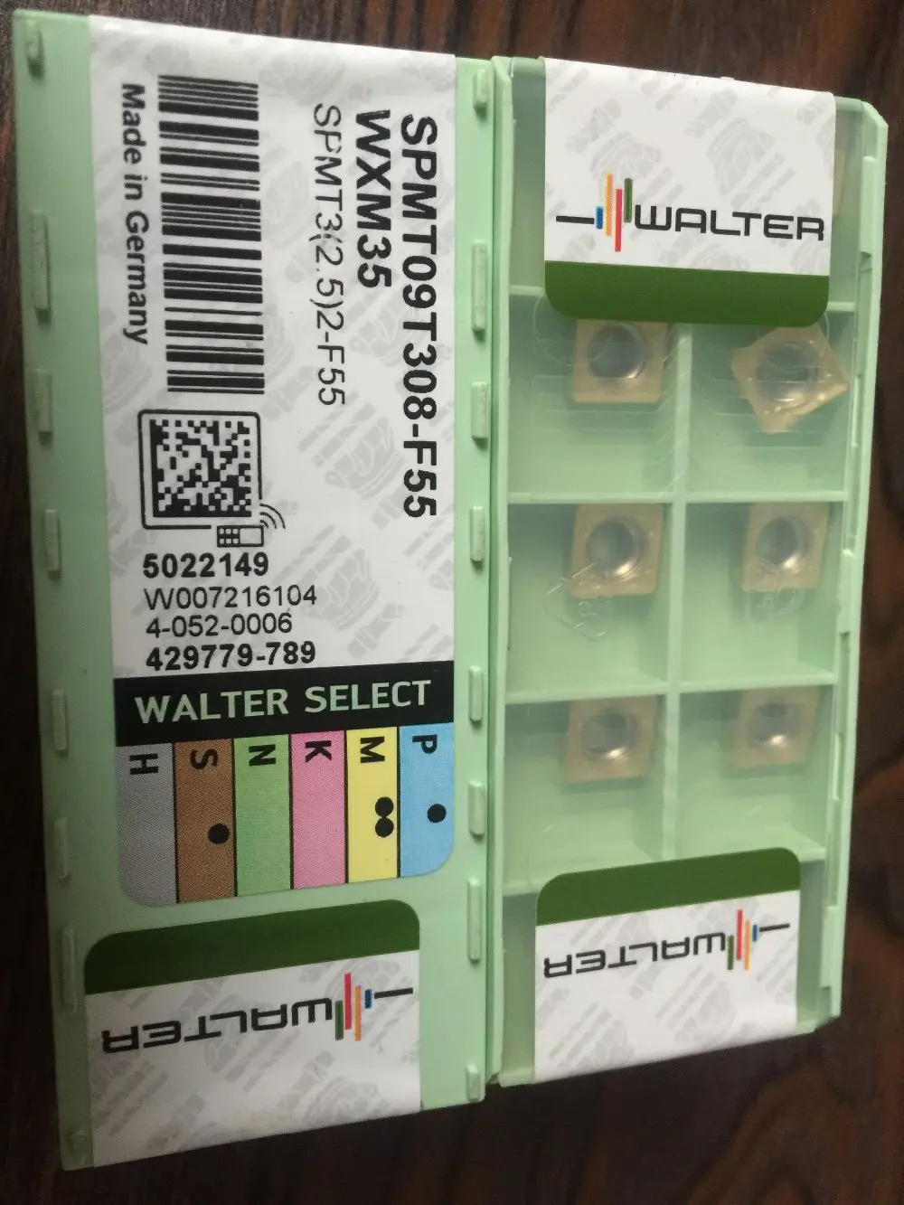 

10PCS WALTER CARBIDE INSERT SPMT09T308-F55 WXM35