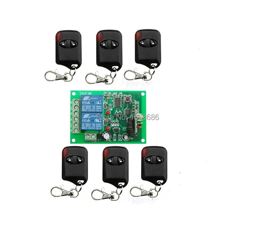 Hot Sales DC12V 10A 2 Channel RF Wireless Remote Control Switch/Radio