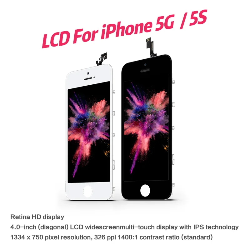 AAA+++ для iPhone 6 6S lcd абсолютно для iPhone 5 5S 7 Дисплей с 3D кодирующий преобразователь сенсорного экрана в сборе Замена