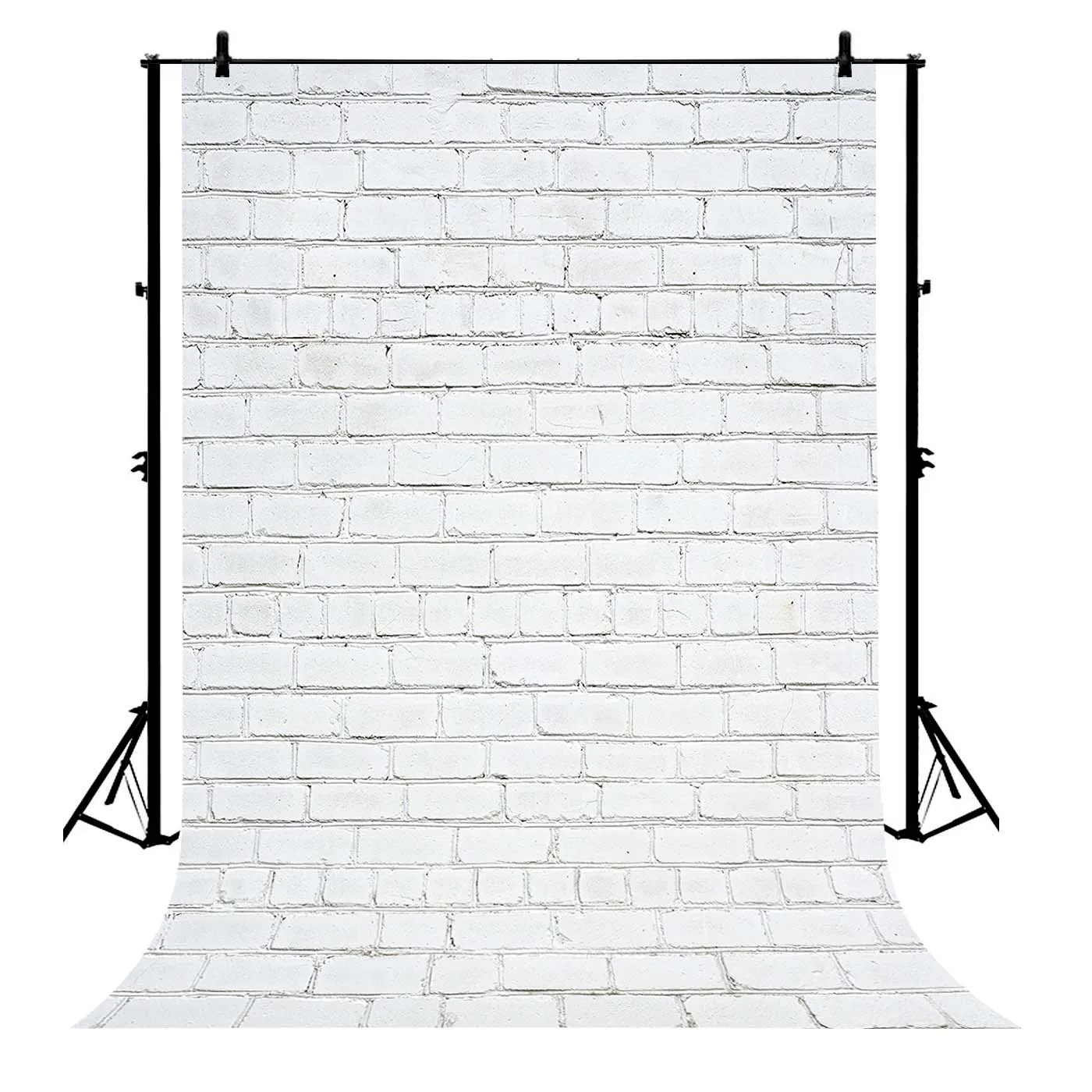 

5x7ft White Brick Wall Polyester Photo Background Portrait Backdrop