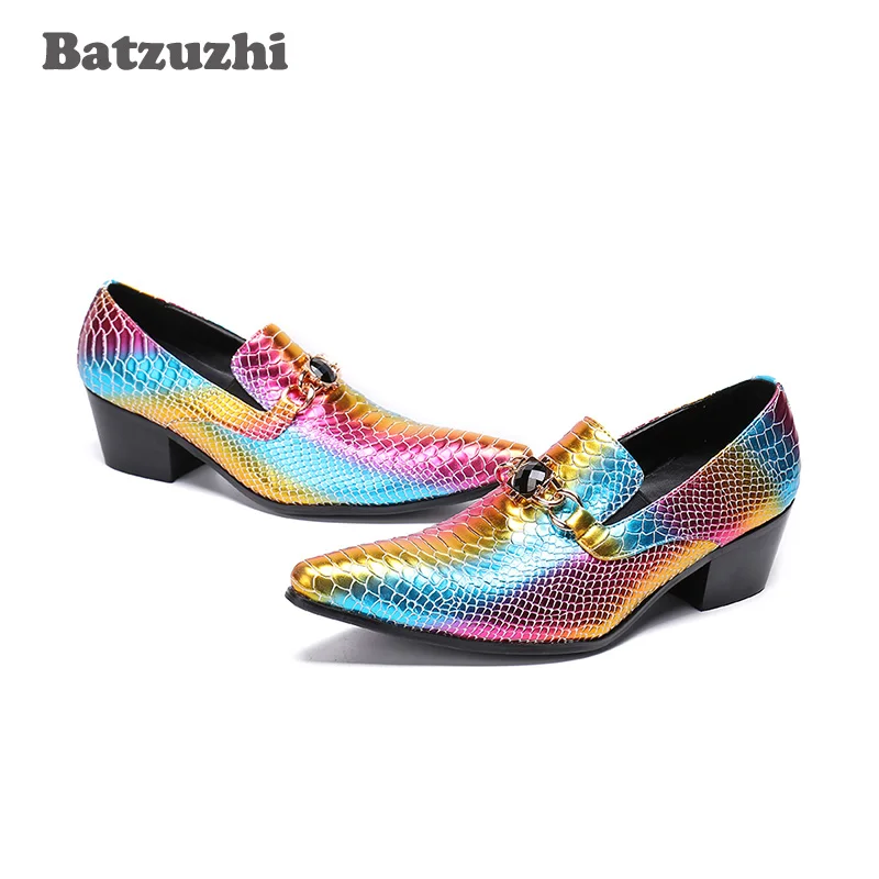 Toe De Muti Homens Model Alto Italiano Cm Cor Sapatos Couro 2 6 Estilo Negócios U12 Salto 1 model Batzuzhi Zapatos Hombre Apontou Partido Masculinos 5 4xaYqIzw