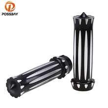 POSSBAY 25 мм 1 ''руль мотоцикла Ручки Мотоцикл рукоятка алюминий универсальный для Harley скутер Электронный дроссельной заслонки ручки