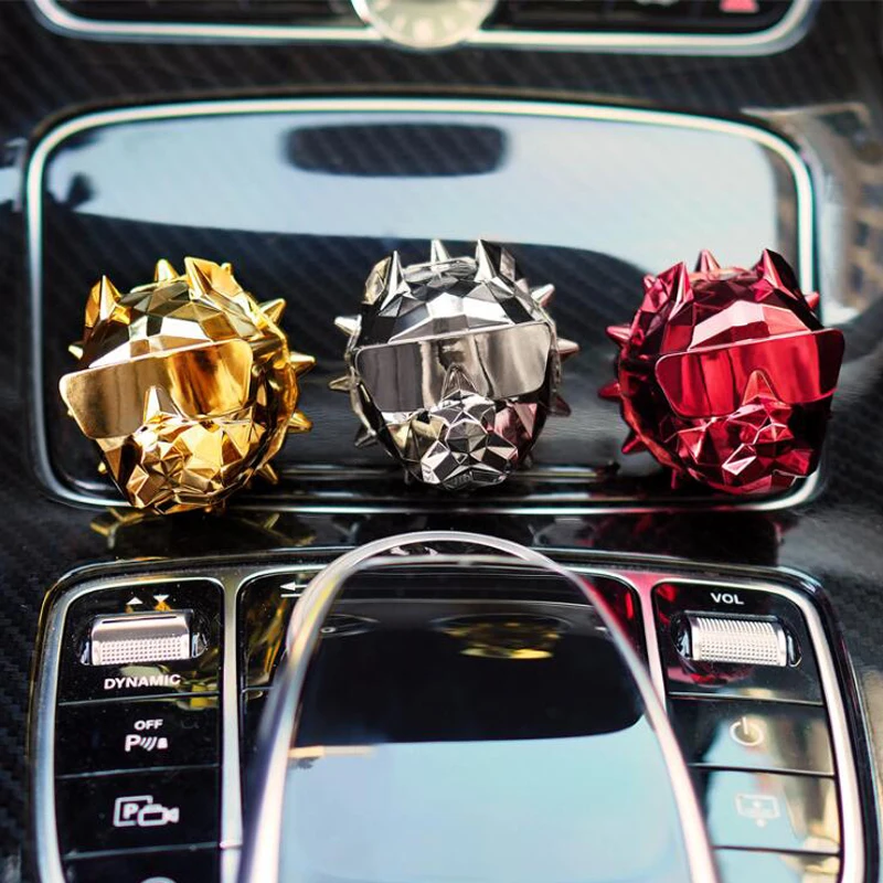 

Car-styling Car Air Freshener Dog Head In the Car Air Conditioning Outlet Perfume Clip Aromather Fragrance Diffuser Car Perfume