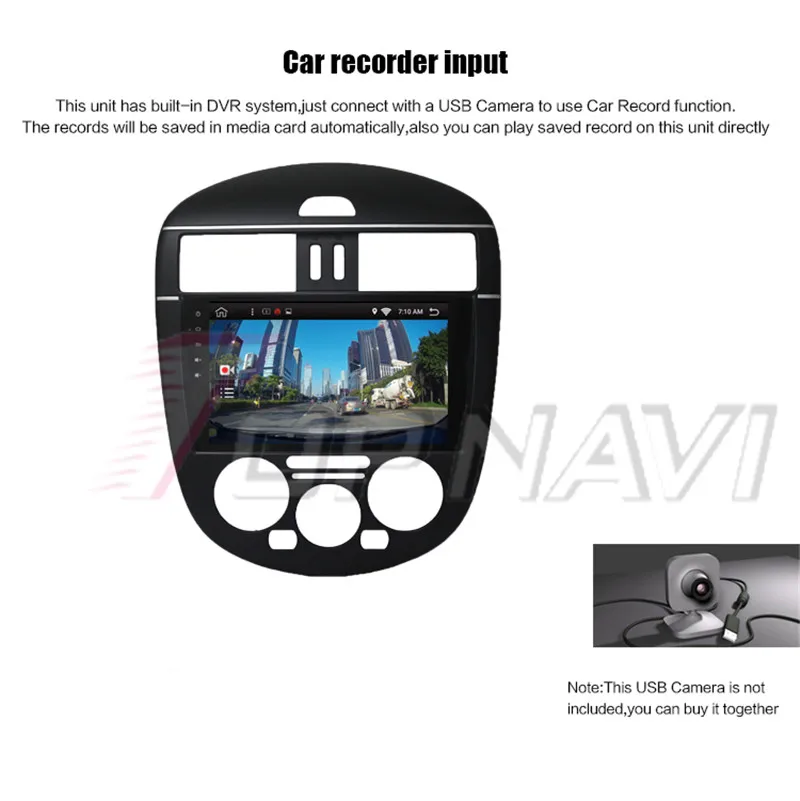 double din car pc monitor For Nissan Tiida L 2011