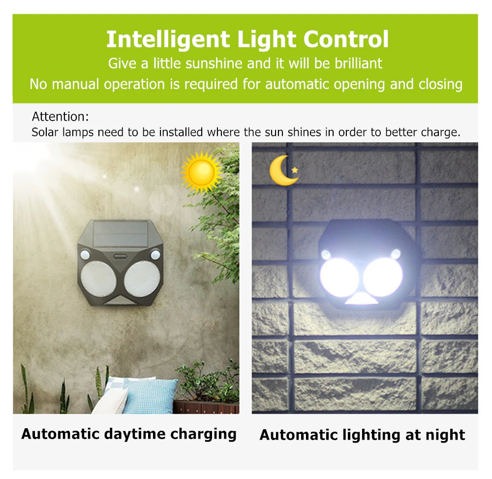 Solar Light Outdoor Motion Sensor Waterproof Garden Solar Lamp RGBW LED Dual PIR  Security Light