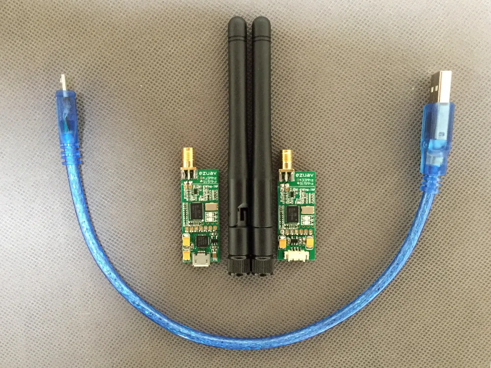 

433Mhz 3DR 1W 500mW 100mW 1000mW Radio Telemetry Air/ Ground Data Transmit Module + Antenna set APM/PIX Transmission FPV Pa