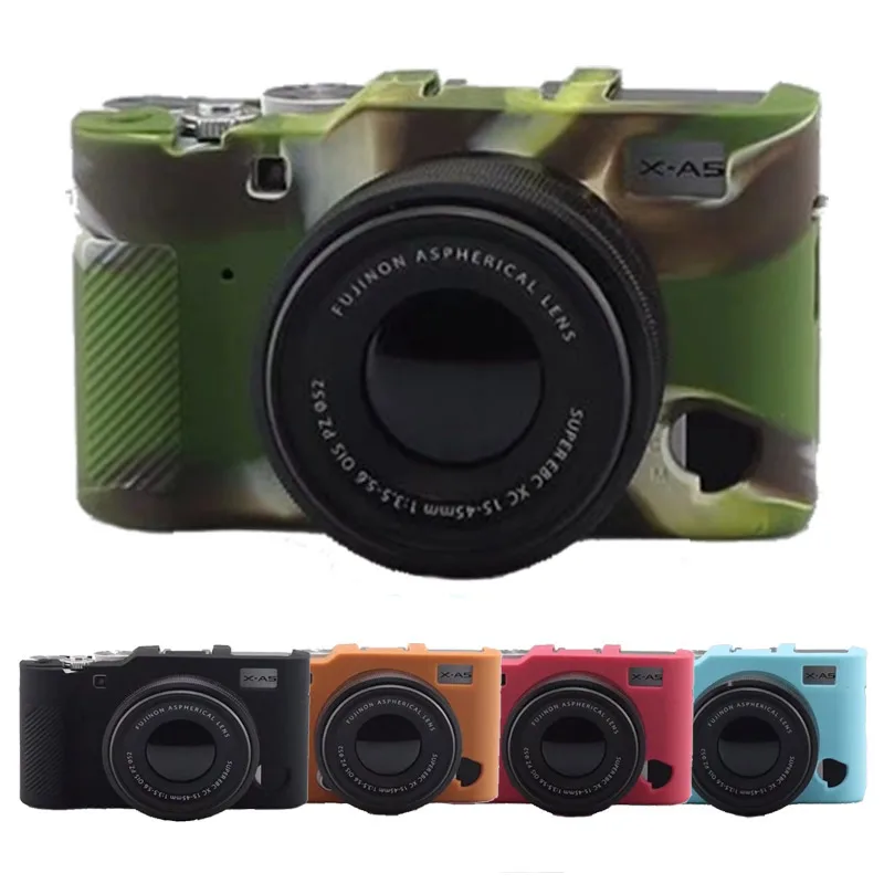 Microbe hoofd Zakje Protective Silicone Rubber Skin Case Body Cover for Fuji Fujifilm X A5 XA5  Camera bag Soft Case|Camera/Video Bags| - AliExpress