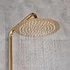 Golden Shower Set Faucet Single Handle 3-ways 8