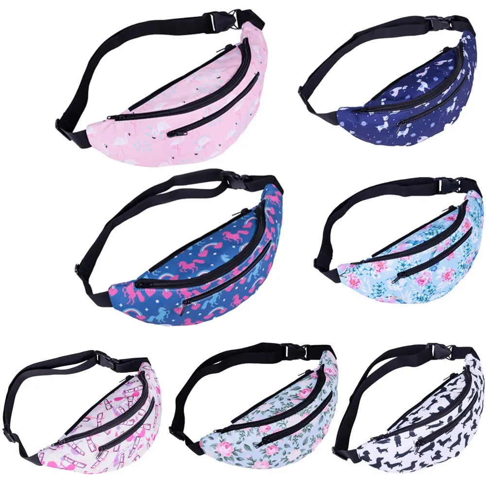 

2018 New Arrival Waist Bags Fashion Women Decorative Pattern Waist Bag Lady Oxford Striped Zipper Chest Package marsupio uomo S#