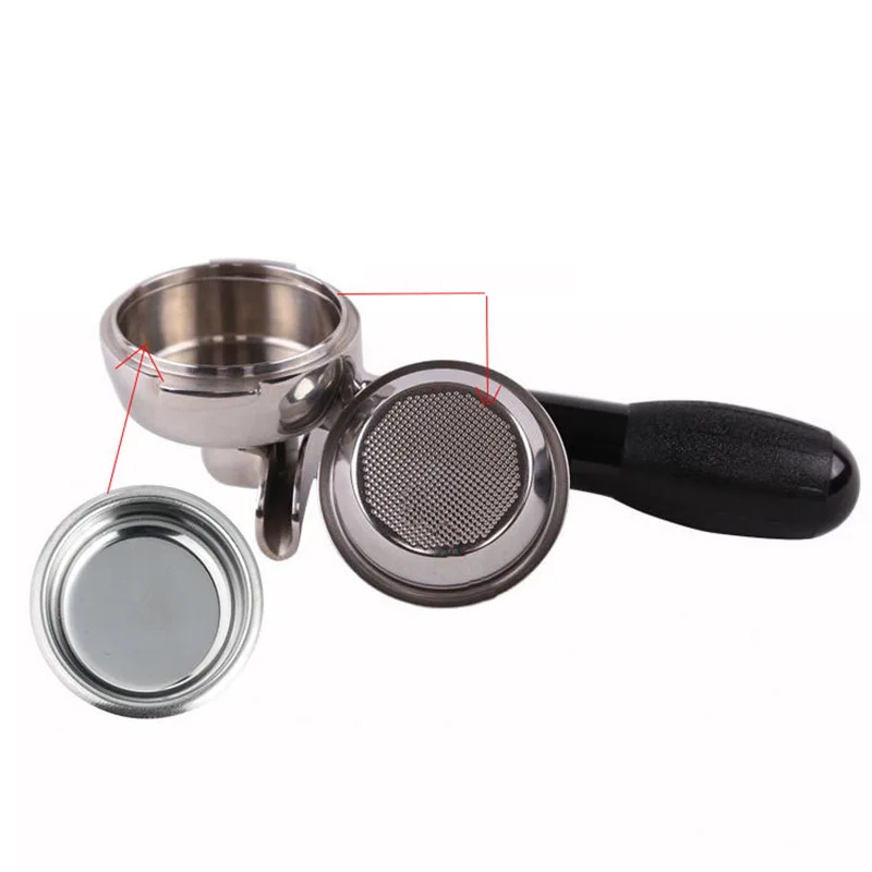 

58mm Food Grade Stainless Steel Hole Free Filter Reusable Blind Bowl Coffee Machine Handle Accessories For Cleaning