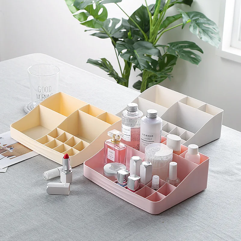 Makeup Organizer Cosmetics Plastic Storage Box Creative Skin Care Products Multi-function Jewelry Desktop Dressing Organizador