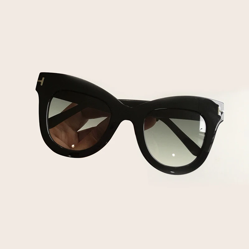 Кошачий глаз, солнцезащитные очки для женщин, фирменный дизайн, высокое качество, Oculos De Sol Feminino, ацетатная оправа, UV400, градиентные линзы, оттенки