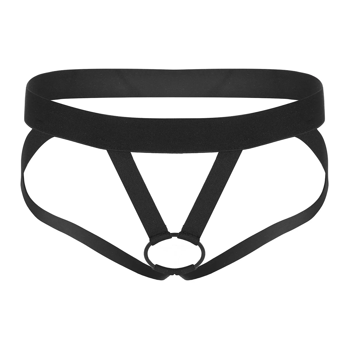 Экзотическое женское нижнее белье, трусики G string jockstrap изысканное нижнее белье с открытой спиной, трусики без косточек, эластичные мужские стринги и стринги - Цвет: Black