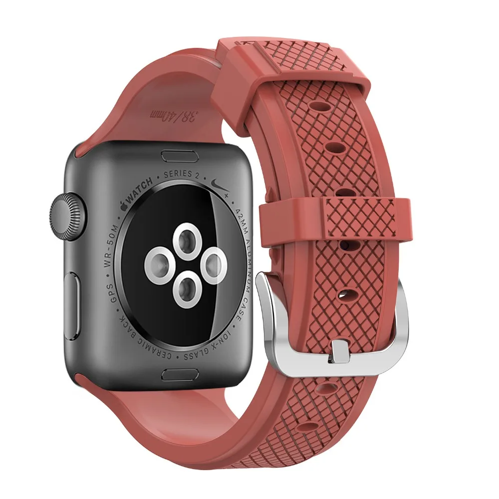 Силиконовый ремешок для часов apple watch 5 4 band 44 мм 40 мм iwatch 42 мм 38 мм браслет correa apple watch 5 4 3 2 1 Аксессуары