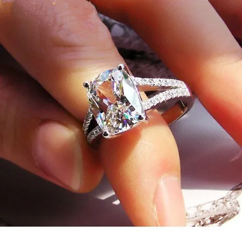 3 85ct Fabulous Design Vintage Gold 14k Female Ring Pure White 3 85ct Fabulous Design Vintage Gold 14k Female Ring Pure White Engagement Never Fade In Rings From Jewelry Accessories On Aliexpress