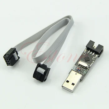 

USB ISP 5V USBasp AVR Programmer ATMEGA8 ATMEGA128+6PIN Wire Support For Win7