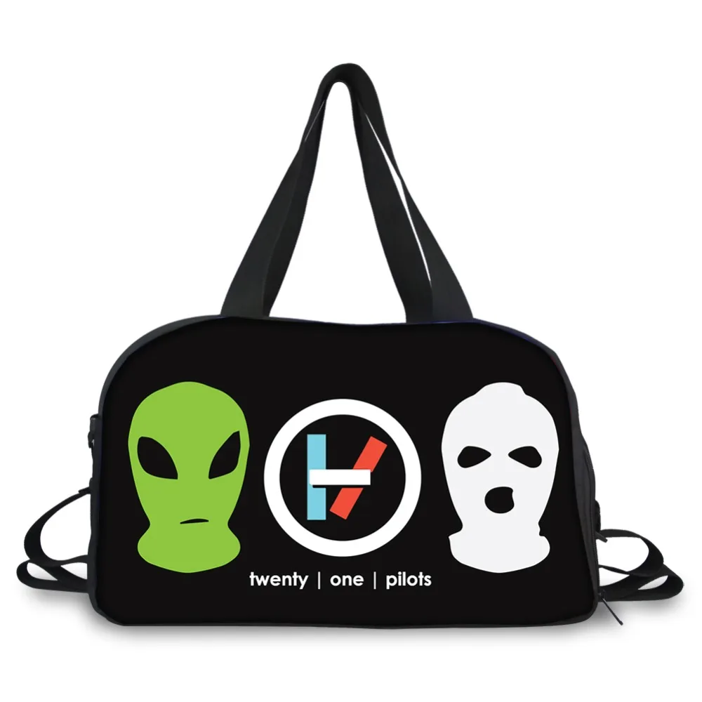 

Customized Unisex Travel Bag Twenty One Pilots Handbag Beach Shoulder Bag Crossbody Large Capacity Couples Duffel Package