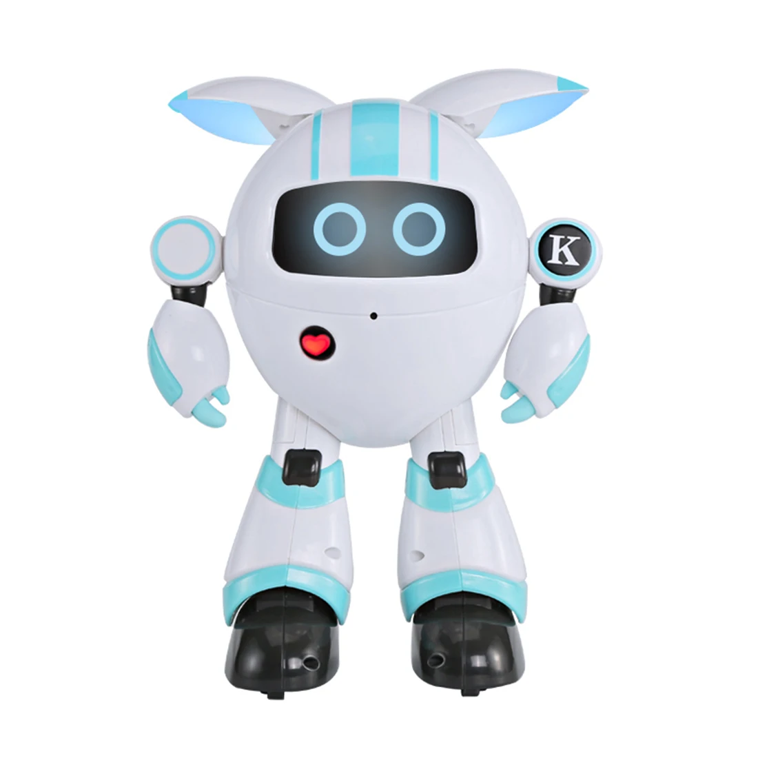 Smart Walking Programming Robot RC Electronic Dancing Singing Robot Educational Toy for Children Birthday Gift - Blue/Orange