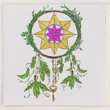 24 страницы DIY Рисование книга цветок Мандала английское издание раскраска для детей взрослых снять стресс Время Живопись