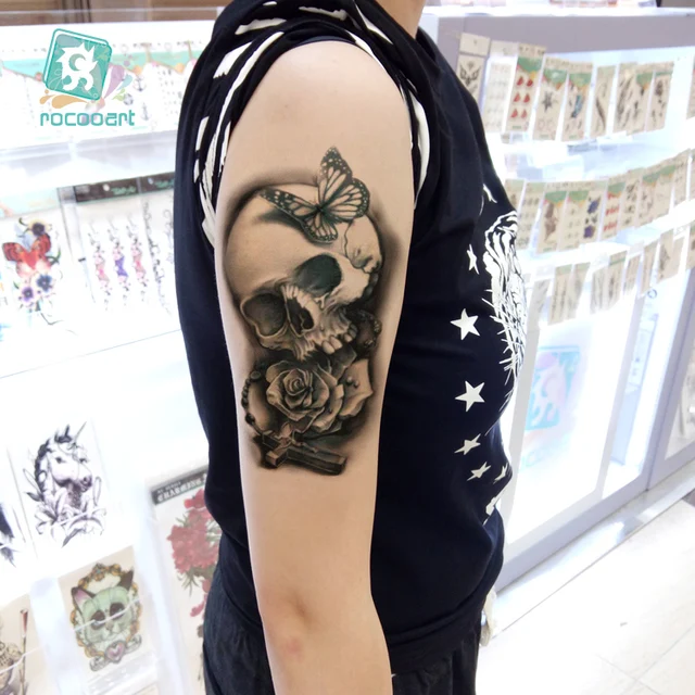 aliexpress com buy latest 2017 big horror black skull women arm aliexpress com buy latest 2017 big horror black skull women arm