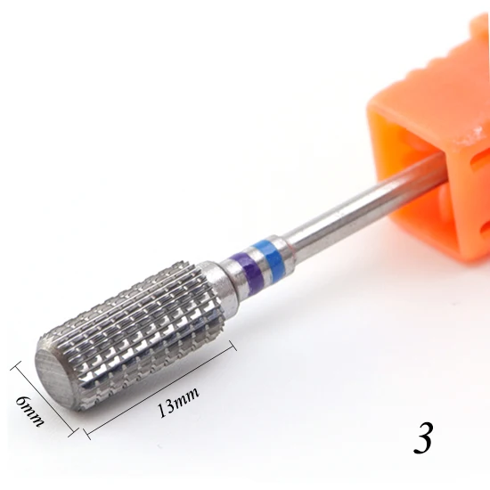 STZ 1 шт. вольфрамовые карбидные сверла для ногтей фрезы для ногтей Маникюрные электрические станки аксессуары для педикюра Инструменты#01-21 - Цвет: 3