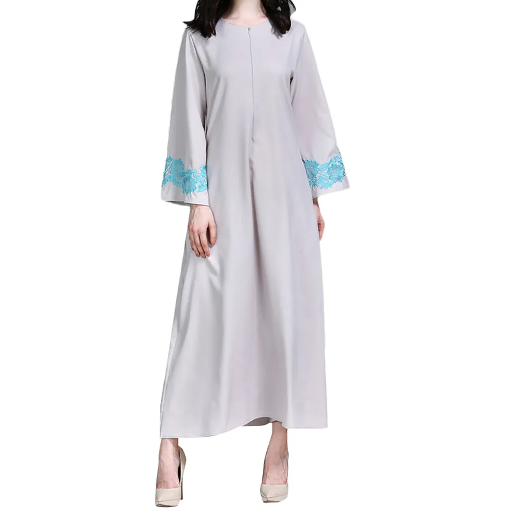 

Abaya Dubai Kaftan Arab Islam Women Dress Muslim Maxi Dress Trumpet Sleeve Abaya Long Robe Gowns Tunic Belt muslim dress clothes