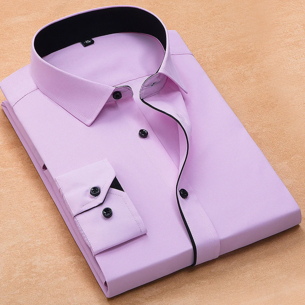 زائد حجم 8xl الأزياء لينة رفض طوق أسود زر بأكمام طويلة حك الصلبة رجال الأعمال اللباس قمصان لا الجبهة جيب زائد حجم 8xl الأزياء لينة رفض طوق أسود زر بأكمام طويلة حك الصلبة رجال الأعمال اللباس قمصان لا الجبهة جيب
