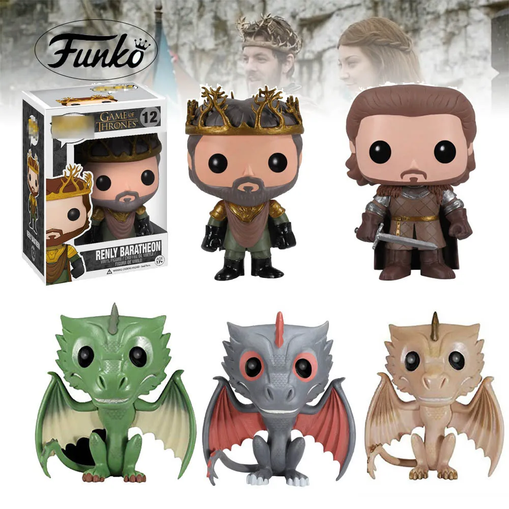 

POP Action Game Of Thrones Collection Toys Robb Stark Greywind Renly Baratheon GHOST Model Toy A Song of Ice and Fire Figure Toy