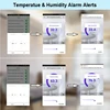 KONLEN WIFI Tuya alarma inteligente de temperatura humedad Sensor termómetro higrómetro Detector hogar pantalla Digital Android App alerta ► Foto 2/6